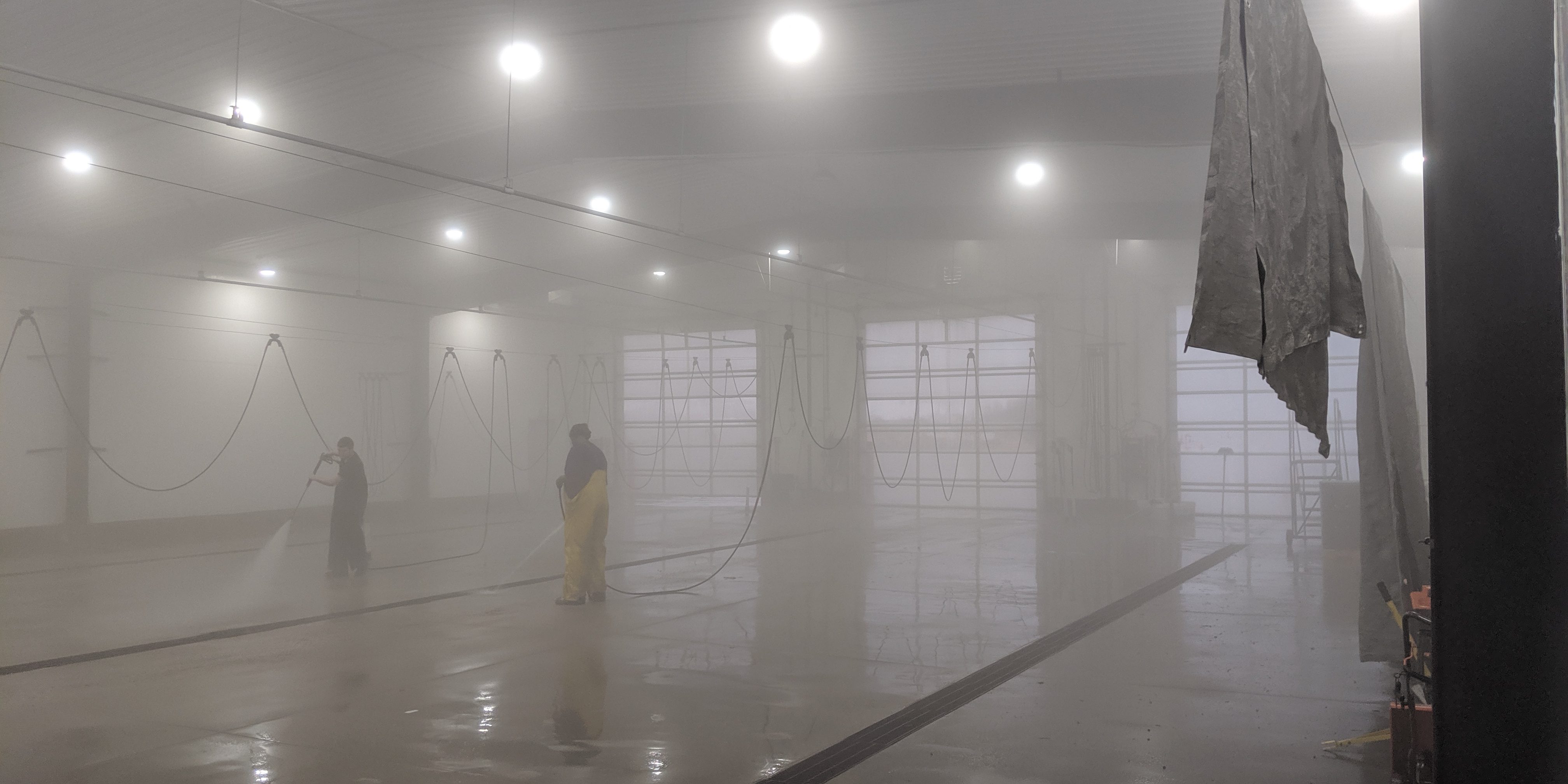 Humid Wash Bay Humidity with detergents are very corrosive