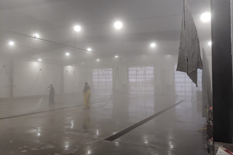 Humid Wash Bay Humidity with detergents are very corrosive