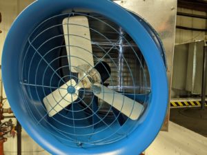 30" Blue Fan